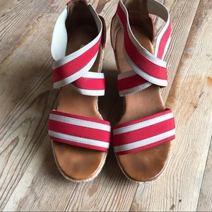 Paul Green Monique Red Wedge Sandal